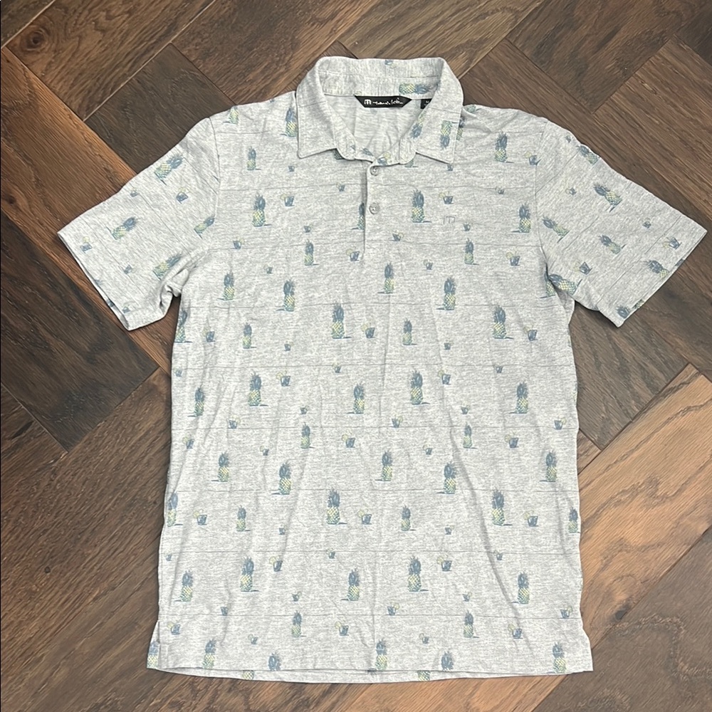 Travis Mathew Golf Pineapple Polo size Medium